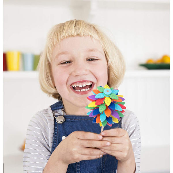 Trä kontor hem leksaker Stress Relief Toy - Lövformad display