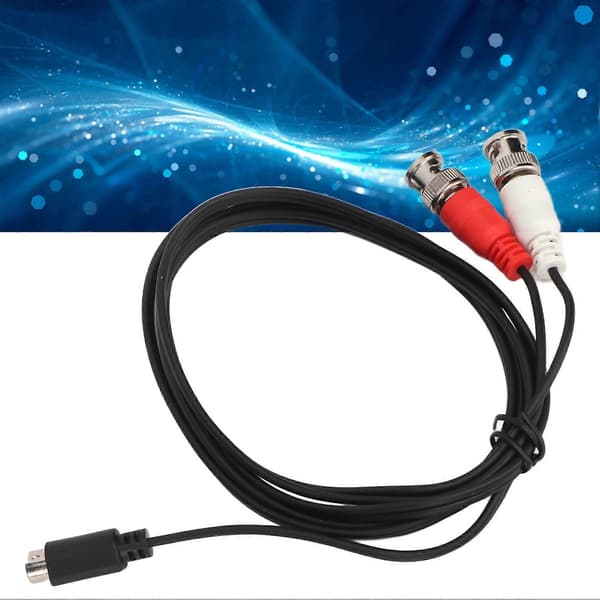 MINI DIN 4-pin til 2 BNC-kabel 1,5 m MINI DIN 4-pin hann til 2 BNC hann Y-splitterkabel for opptakskortovervåking