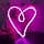 Heart Shape LED Neon Light - Neon seinävalaisin tai USB-virta - Neon