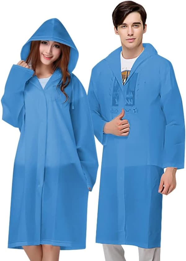 Regnponcho, 2-delt Regnponcho, Genanvendelig Poncho i EVA-materiale