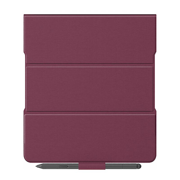 För Amazon Kindle Scribe Magnetic E- case Pu Läderställ Cover Wine Red