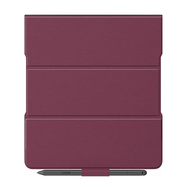 Til Amazon Kindle Scribe Magnetisk E-case PU Læder Stand Cover Wine Red