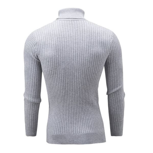 Tröja med polokrage för män GRÅ Grey L