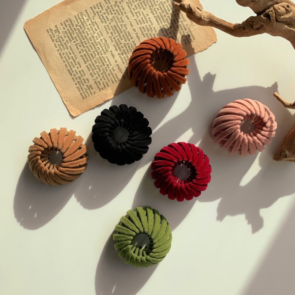 6 stk. Bird Nest Hårklemmer Holder Hestehaleholder Bun Barz Bun Cl