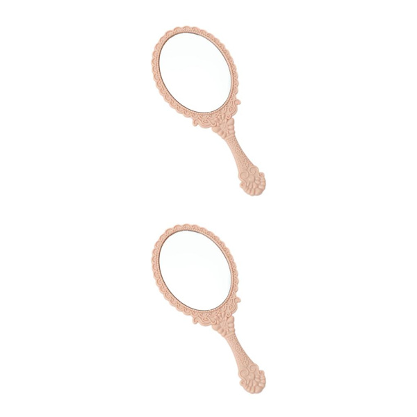 2/3/5 spegel för makeupälskare Bärbar och pålitlig klar Pink 2PCS
