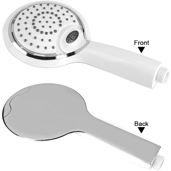 LED-suihkupää - Käsisuihkupää 3-värisellä LED-digitaalisella lämpötilanäytöllä NO:2