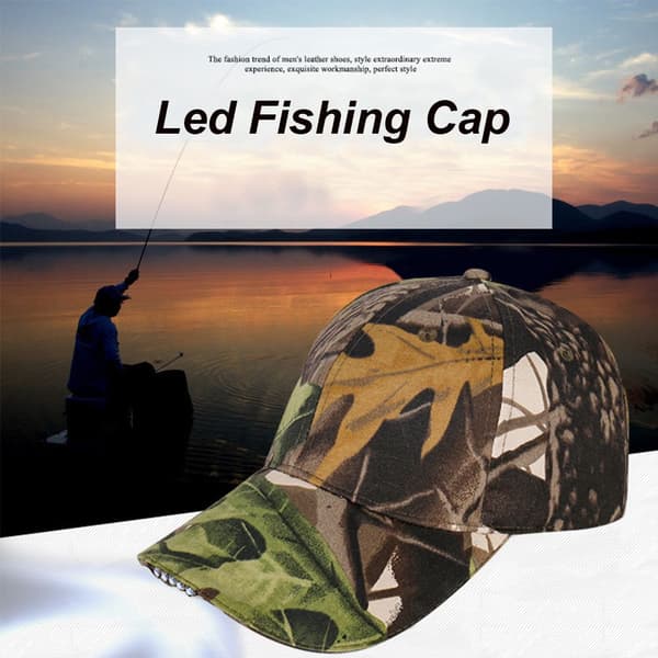 5 LED Otsalamppu Lippikset Baseball Lakit Taskulamppu MUSTA