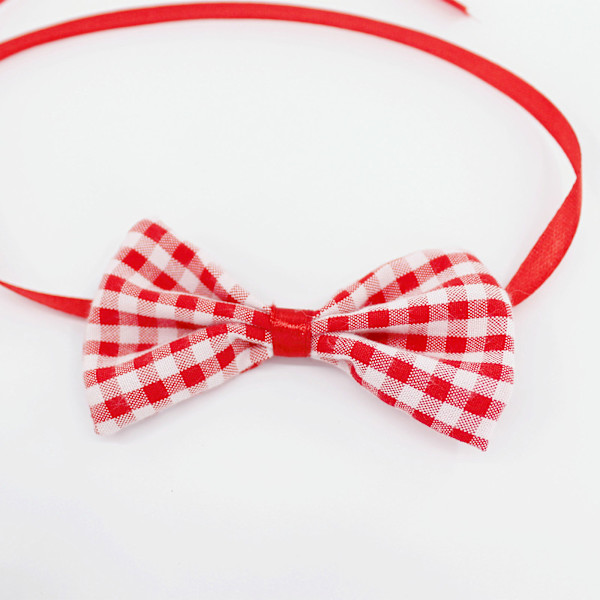 2st Baby Rutig Klänning Bowknot Pannband Fotografi rekvisita Dekoration Foto rekvisita