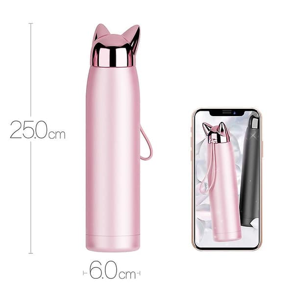 320ml/11oz dubbelvägg termos vattenflaska rostfritt stål-diamant blå