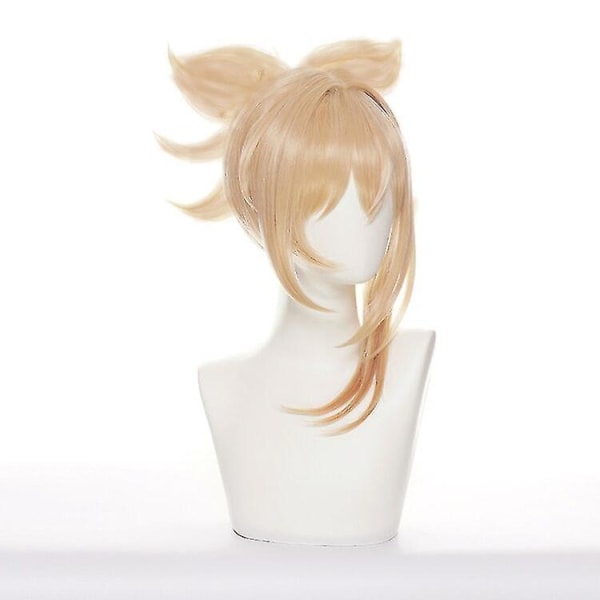 Spel Genshin Impact Naganohara Yoimiya Cosplay Wig Split Hai