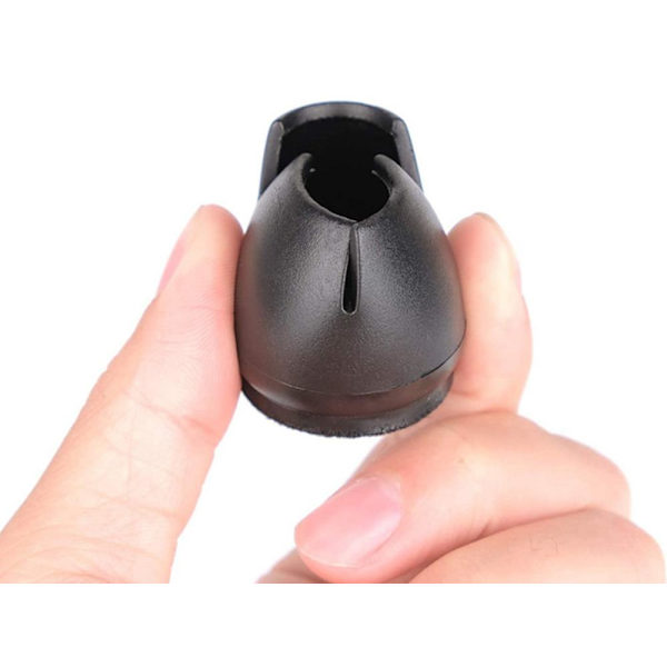 16 stk Stolbensbeskyttere i silikon / Gulvbeskyttere for stoler black