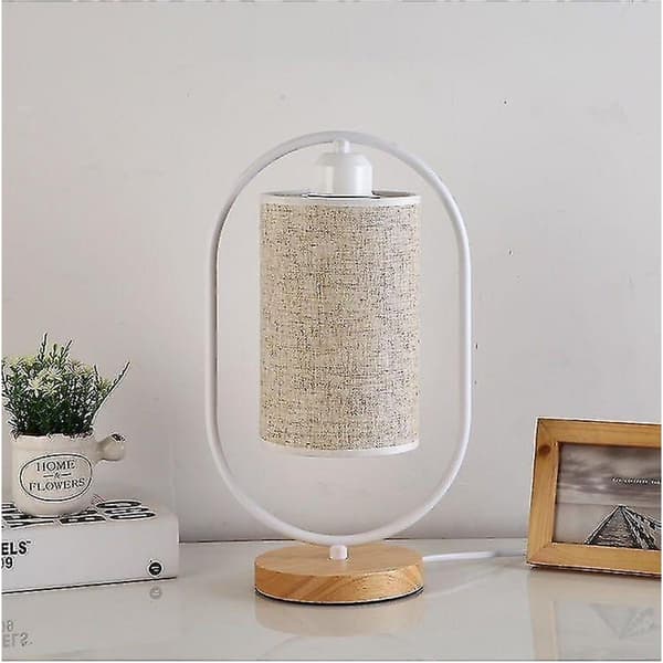 Kinesisk bordlampe, hvid sengelampe.