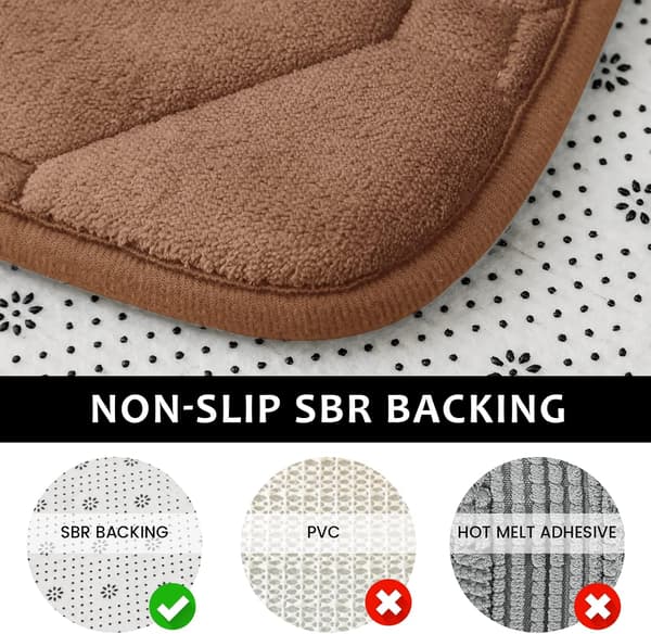 100% bomullspolyester Stor absorberande badmatta för badkar, kök