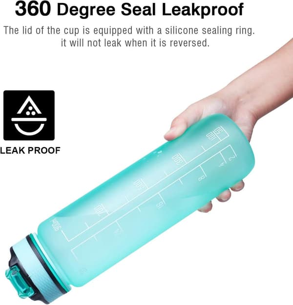 32 oz vesipullo oljella, urheilupullo BPA-vapaa Mint Green