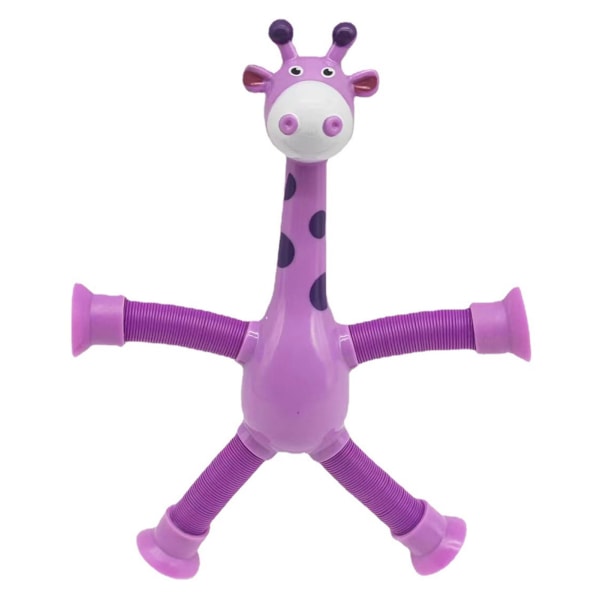 Teleskopisk sugkopp giraff leksak stretching leksak