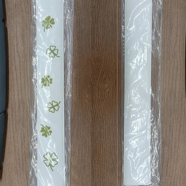 1/2/3 Premium Leather För Golf Alignment Stick Cover Four-Leaf white four leaf 1 Pc