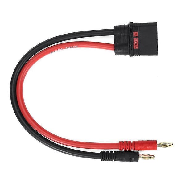 QS8 hannplugg til 4.0 bananplugg 10AWG 250mm ladeforlengelseskabel