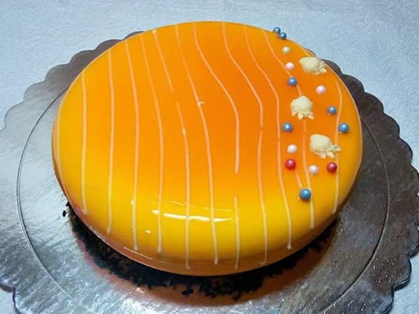 Silikon Rund Kakeform for Mousse, Chiffon, Godteri, Gele, Is