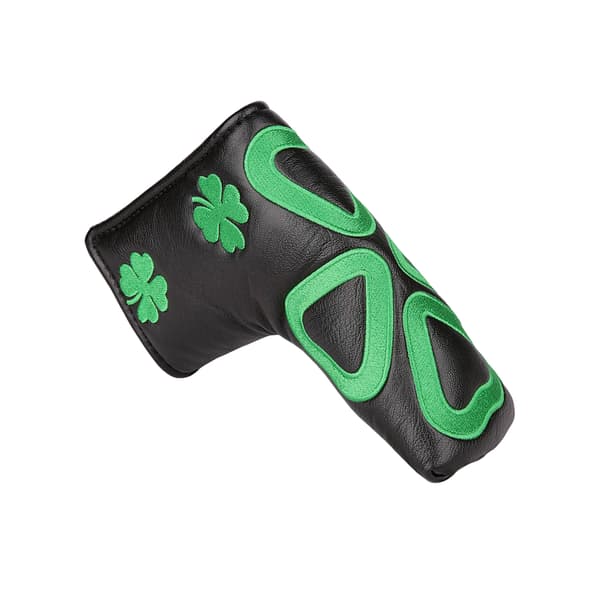 Udsøgt PU-læder Golfbold Putter Headcover med magnet black