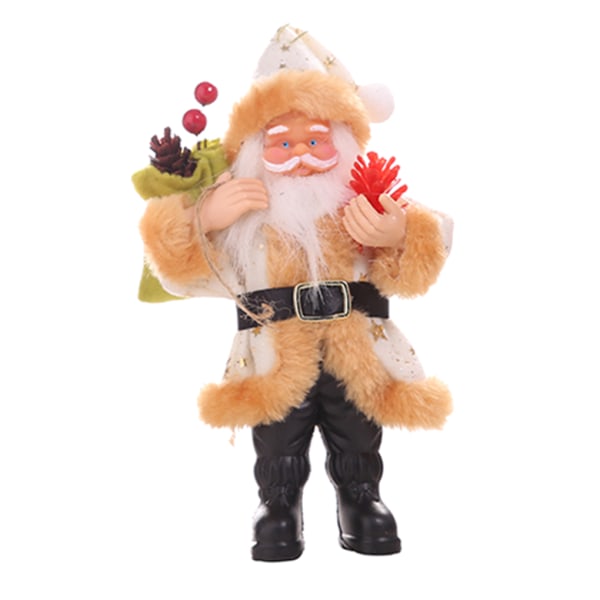 Harts Santa Claus Doll Julklapp Xmas Tree Ornament beige