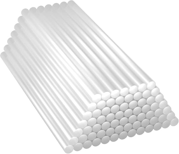 70 stycken 7x150mm transparenta smältlimstift för limpistol