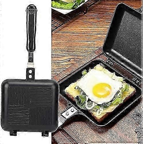 Dobbeltsidig stekepanne, sandwichpanne, non-stick omelettpanne, frokostgrillpanne