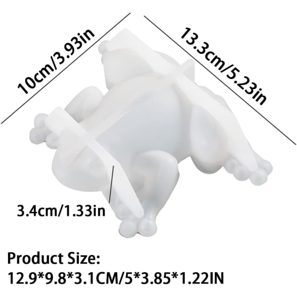 1 st Frog Resin Formar - Silikon Animal Resin Form - Desktop Decor