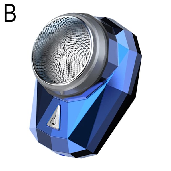 Mini bærbar elektrisk barberhøvel for menn USB oppladbar barbermaskin Bea blue One-size