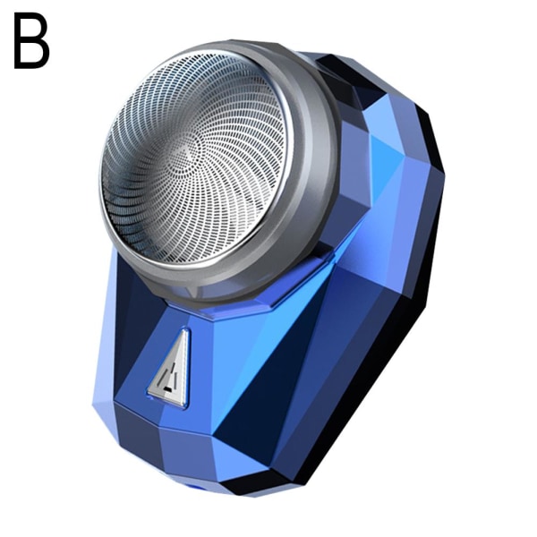 Mini bärbar elektrisk rakhyvel för män USB uppladdningsbar rakapparat Bea blue One-size