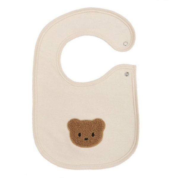 Soft Baby Bib Lovely Bear Neck Baby Bibs Drool For Boys & Girls Absorbent Smiley