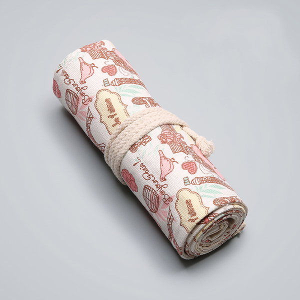 12/36/72 Fack Canvas Pencil Wrap Pouch Roll up Pennhållare för case för Student Konstnär Ritning Färgläggning Organizer Statio null - A 72 holes