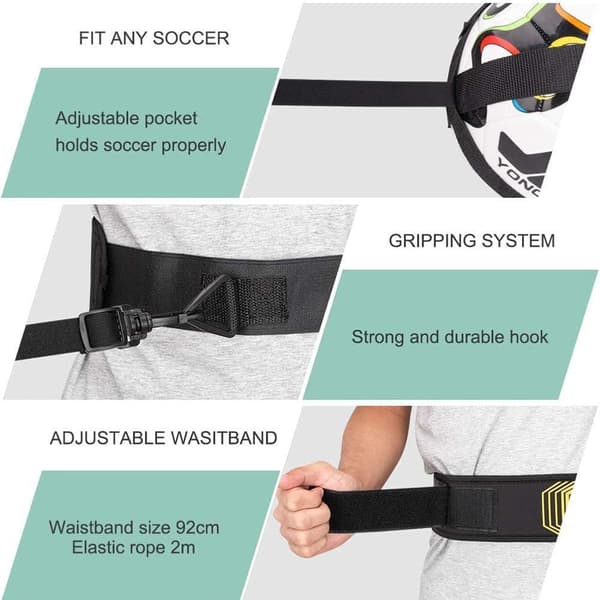 Fotball volleyball trening elastisk slalåm ballbelte for barn