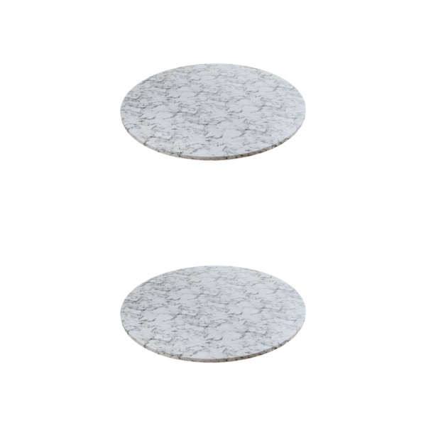 1/2/3/5 Rund Vattentät Utrustad Bordsduk Cover med Mjuk White 100 to 110cm 2PCS