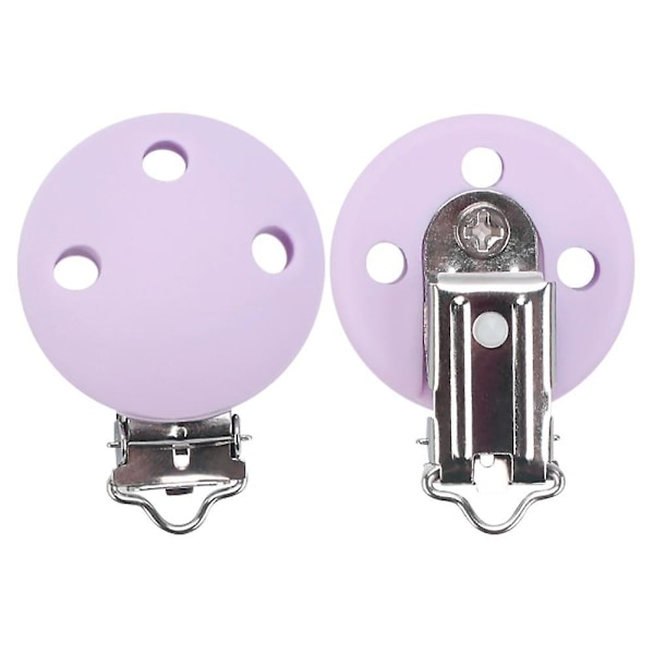 Tutti Silikoni Pyöreä Klipsi Ketju Tarvike Light purple