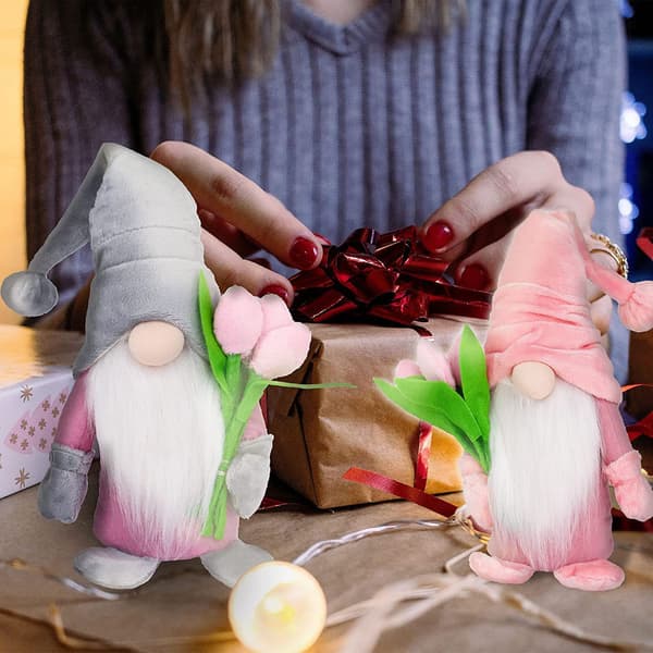 Dvärgdocka dekoration, gnome figurer, gnome hem vardagsrum Mors dag