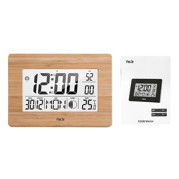 LCD Digital Väggklocka Alarm Datum Multifunktionell Bordsnattduksbord Temperaturtestare