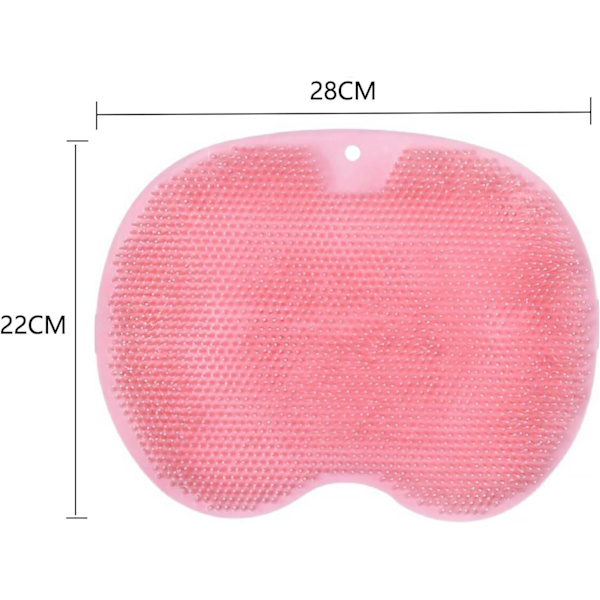 Duschfotmassager Scrubber & Cleaner Akupressurmatta pink
