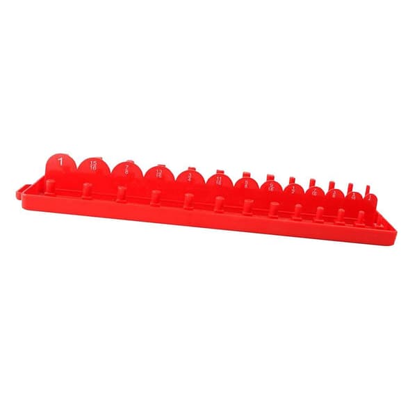 1/2 Socket Organizer Hållare Rack Sleeve Förvaringsfäste Verktygslåda Red Imperial M 1Set