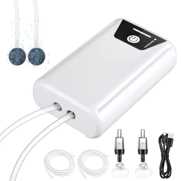Akvarium luftpump, akvarium luftpump bärbar, USB luftpump