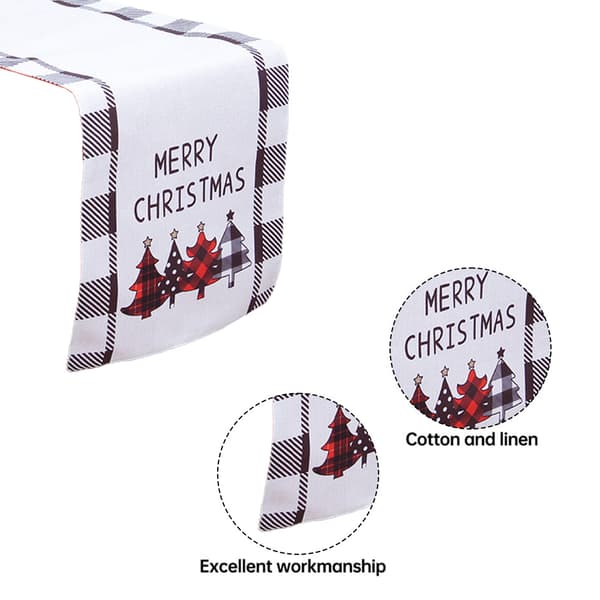 Julebordsløber Merry Christmas Kommode Tørklæde style 2