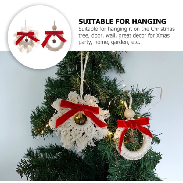 2 st Julklockornament Weaving Mini