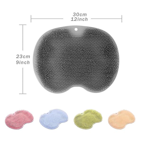 Brusefod Rygskrubber Massage Pad Blød børstemåtte