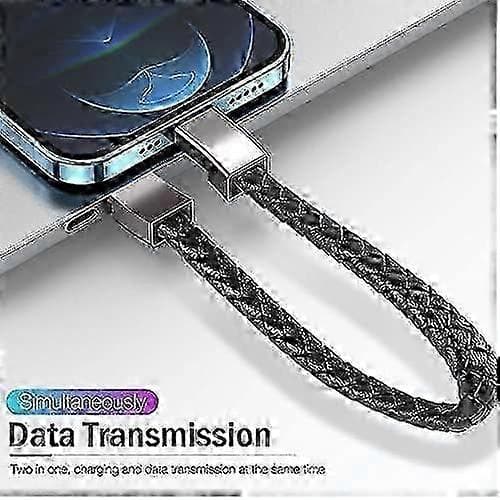 Læderarmbånd Smart Armbånd USB Opladning USB Bærbar Rejseoplader til Mænd Kvinder Android/iPhone (Type C) 7.9