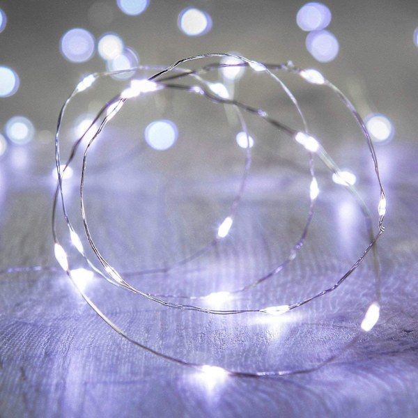 Led Fairy Lights Cool White. 10ft/3m 30 LED String Lights Batteridriven