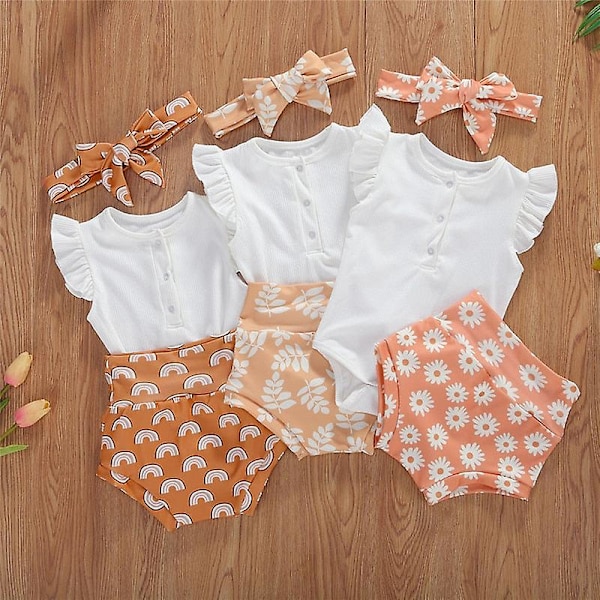 Infant Baby & Clothes White/Orange 6M