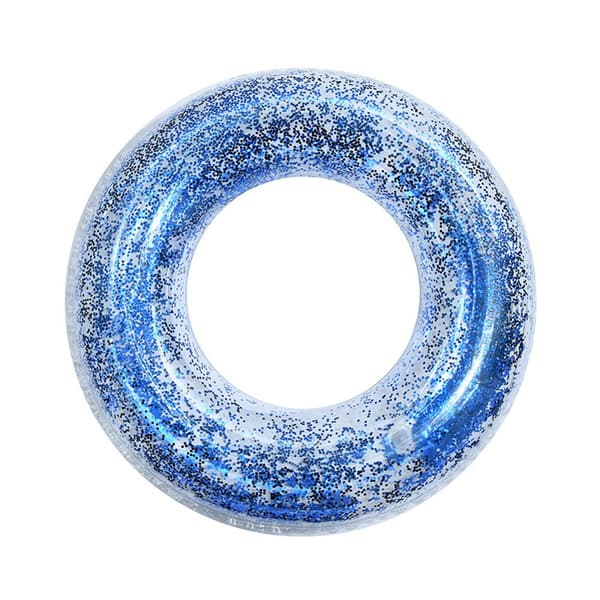 Läpinäkyvä Glitter Pool Foats Uimarengas LILA purple 70