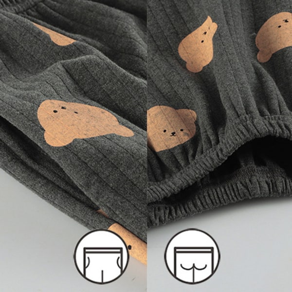 Sovkläder Pyjamas Dam vår och höst bomull långärmad tunn L