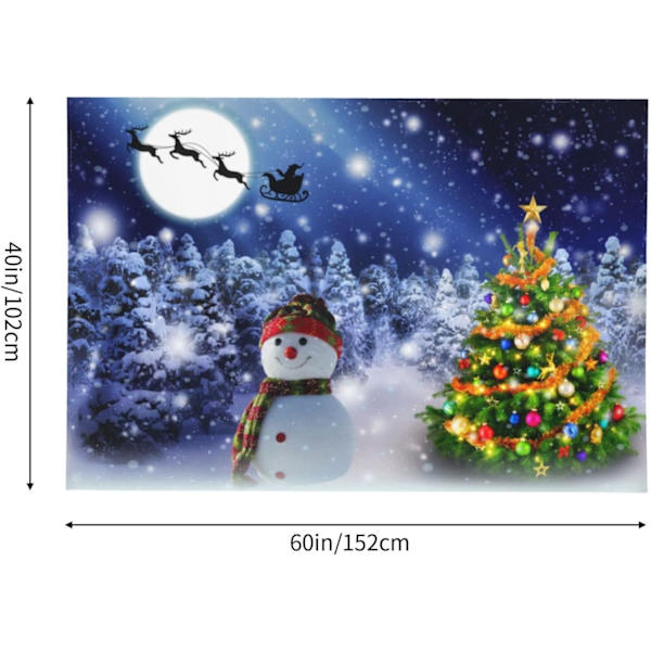 God Jul-kuusi Seinätapetti, Lumimies Tapetti Ripustus