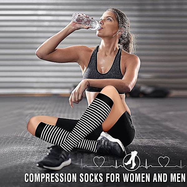 6 stk. Unisex kompressionsstrømper Loop - Sports Gym Strømper