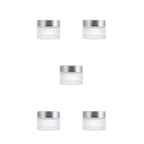 1/2/3/5 Multipurpose Matt Cosmetic Face Jar - Hållbar och silvery 15g,1 5PCS